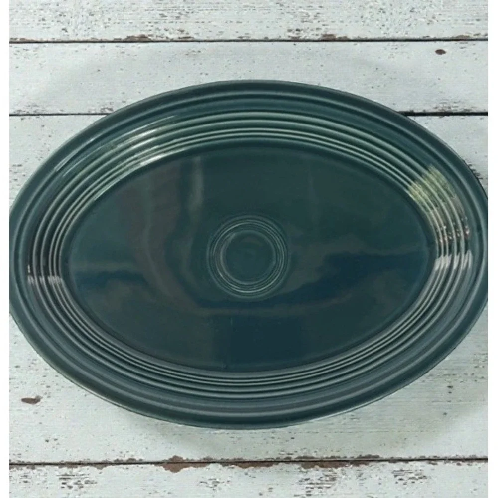 VTG Fiesta Juniper Oval Serving Platter 13.5